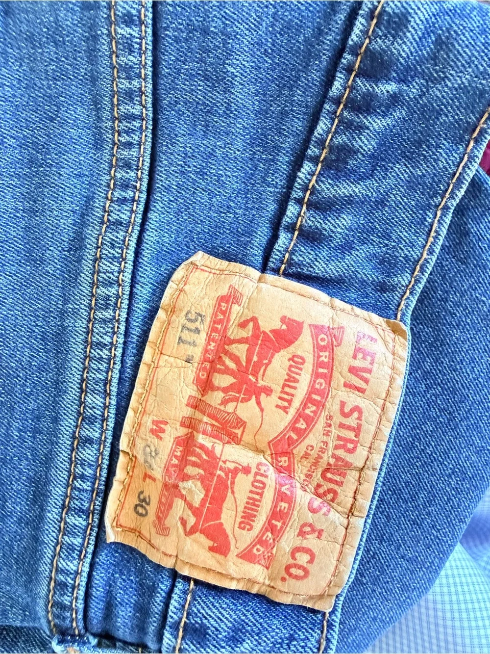 Levi's Men's Classic Blue Straight Jeans